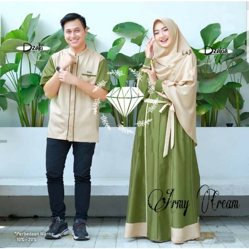 Baju Couple Keluarga Lebaran 2022 Couple Muslim Keluarga Terbaru Moscrepe Katun CP Zukaria Kondangan