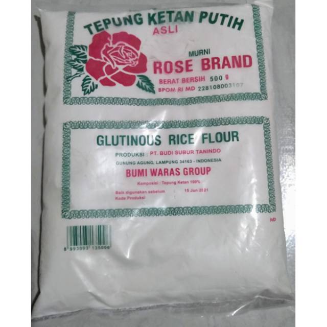 

Sembako: Tepung Ketan Putih Rose Brand 500g