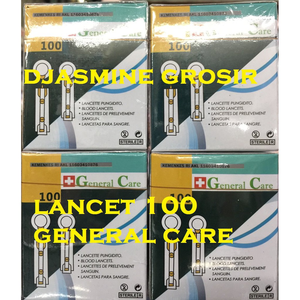 Lancet MedT Benecheck / General Care 100's / Lancet Cek Gula Gc/ Gea Isi 100 Pcs