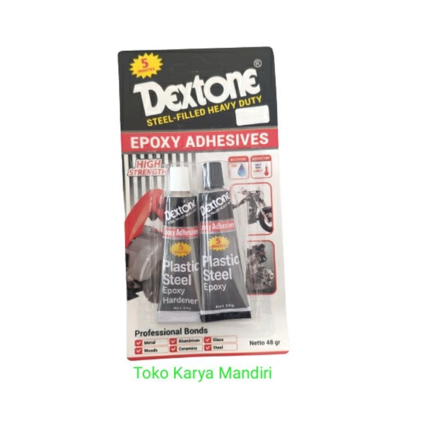 

Dextone Lem Besi Serbaguna Epoxy 5 Menit Netto 48gr