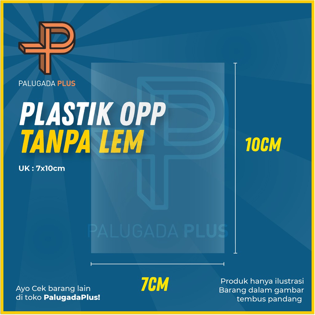 

Plastik OPP Kiloan Ukuran 7x10cm (Tanpa Lem) untuk souvenir, packing, dll