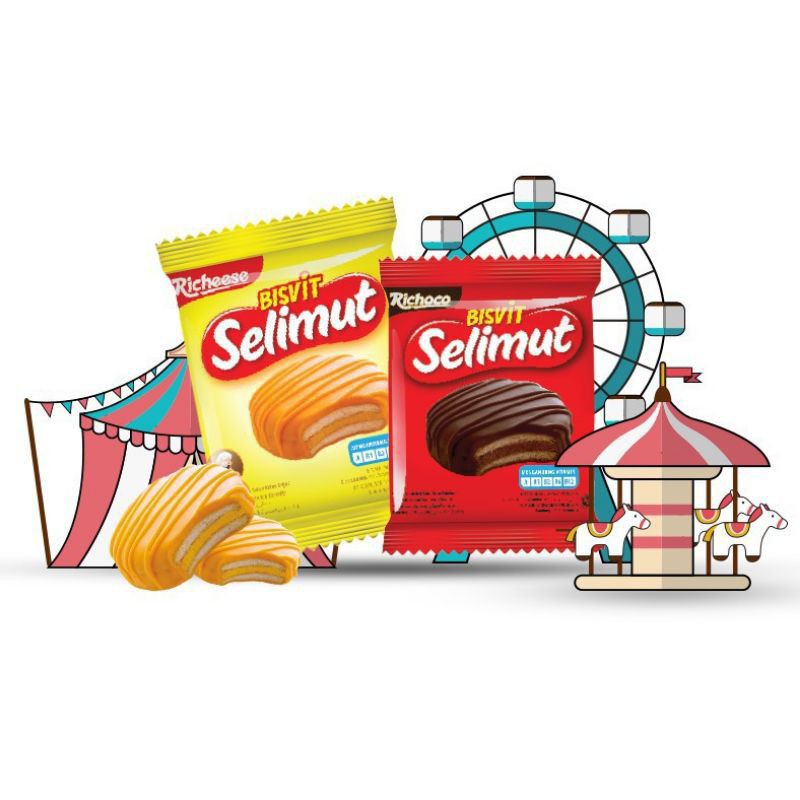 NABATI BISVIT SELIMUT ISI 20 PCS X 11 GRAM RICHEESE RICHOCO