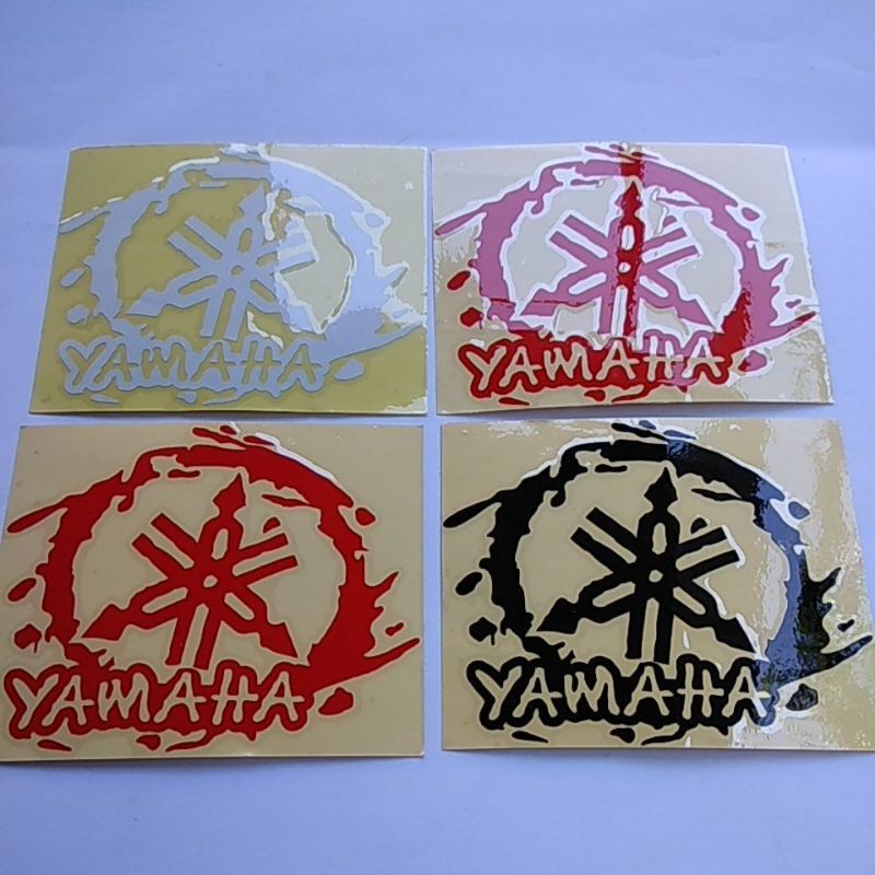 Sticker Cutting Lambang Yamaha dan Honda