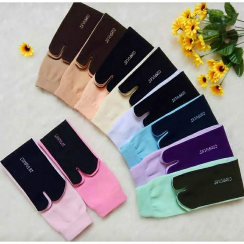 Kaos Kaki Jempol Termurah TERLARIS Kaos Kaki polos bahan polister random