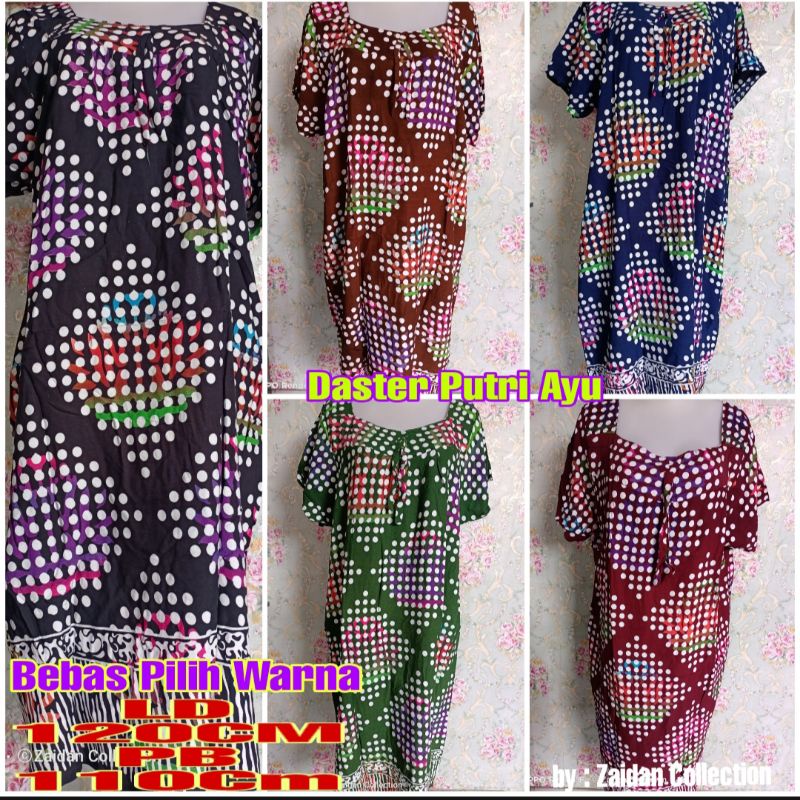 Daster Pendek Jumbo Murah  Daster Sikak Putri Ayu Motif Polka Daster Premium