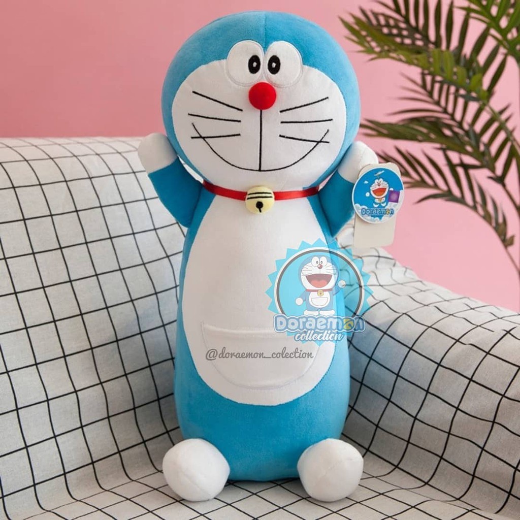 Boneka / Bantal guling doraemon terbaru bahan halus dan lembut - ukuran 50 cm