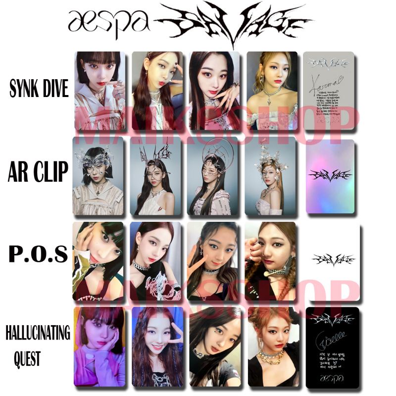 Aespa Savage Photocard Kpop