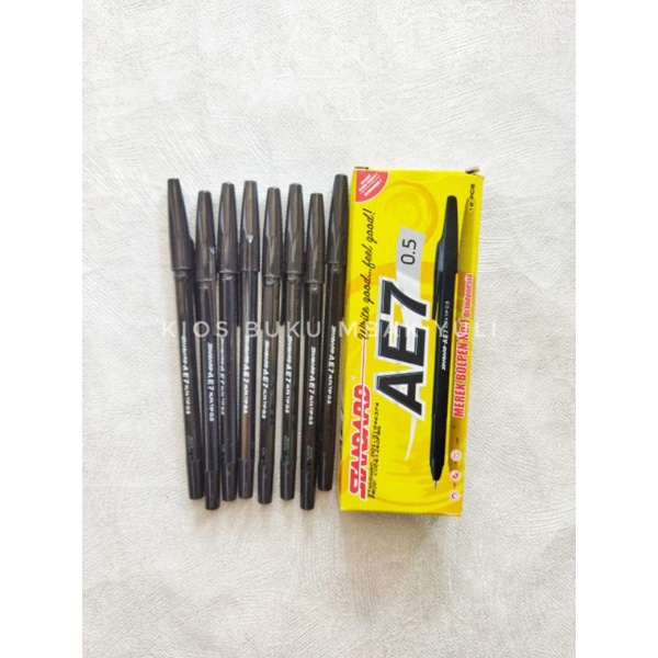 

Pulpen Standard AE7 0.5 Hitam Bolpen