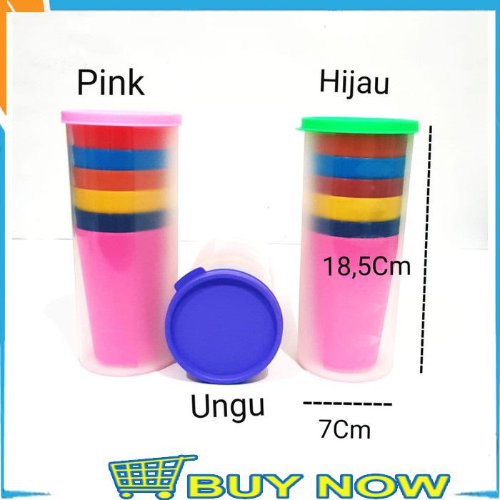 GELAS PLASTIK RAINBOW PICNIC CUP SET GELAS PLASTIC GELAS PIKNIK RZ 425