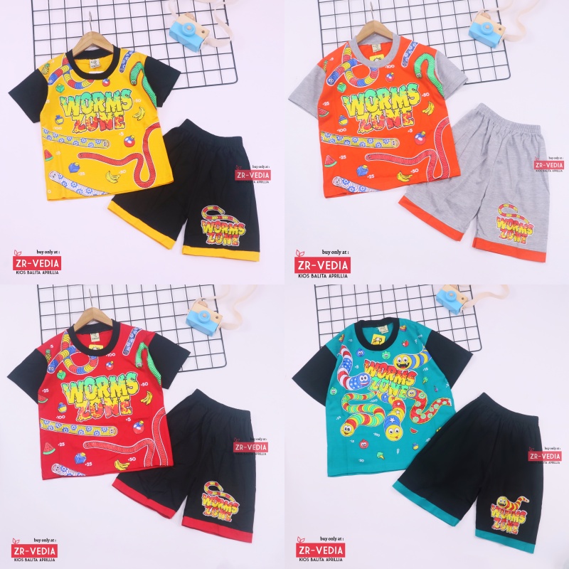 Setelan Heroes uk 1-10 Tahun / Baju Karakter Murah Kaos Murah Anak Laki Cowok Celana Pendek