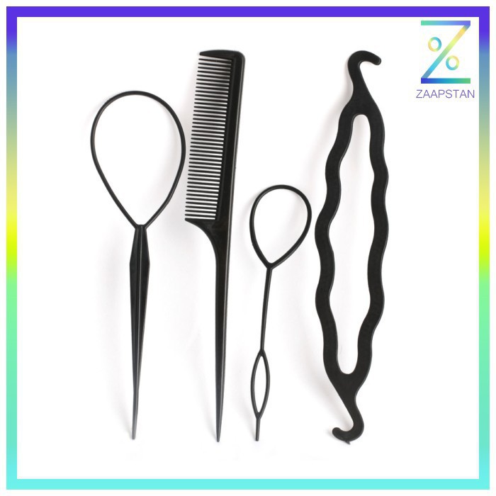 Alat Salon Tata Rambut Styling Sanggul Rambut - PF008 - Black Grab Medan