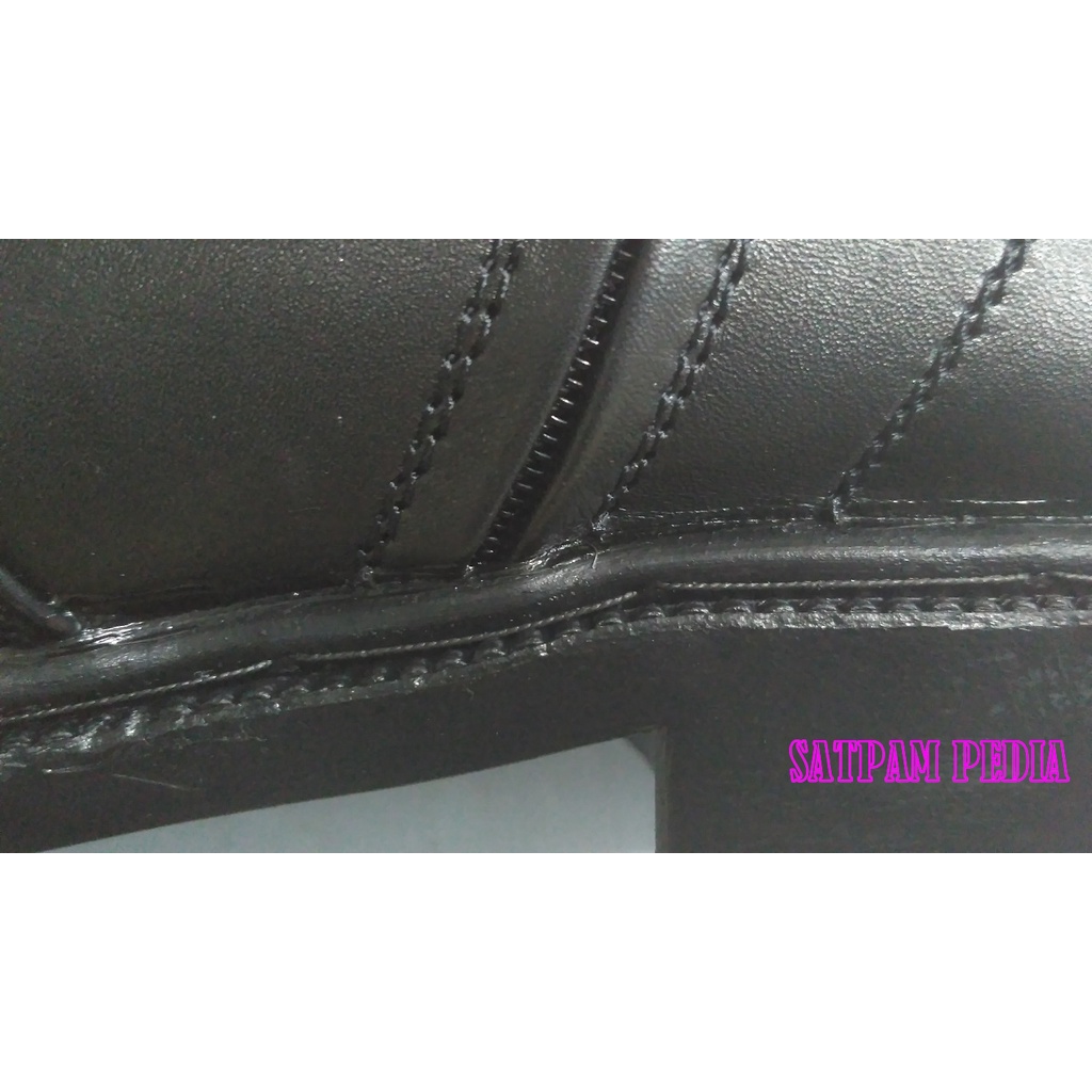 Sepatu PDH Ritsleting Matte - Sepatu Kulit Ritsleting Matte