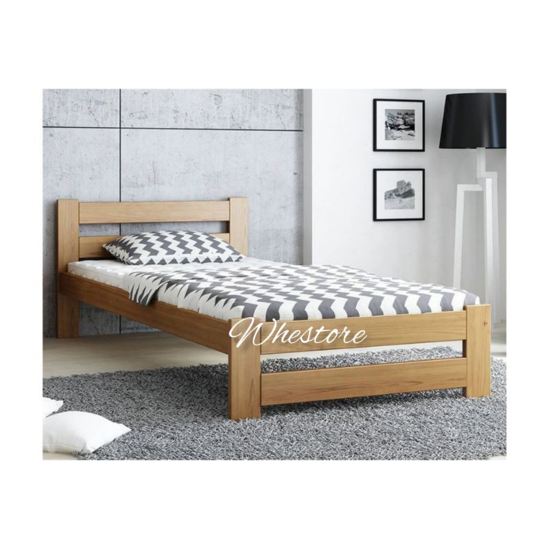 bed frame single 90x200 dipan tempat tidur