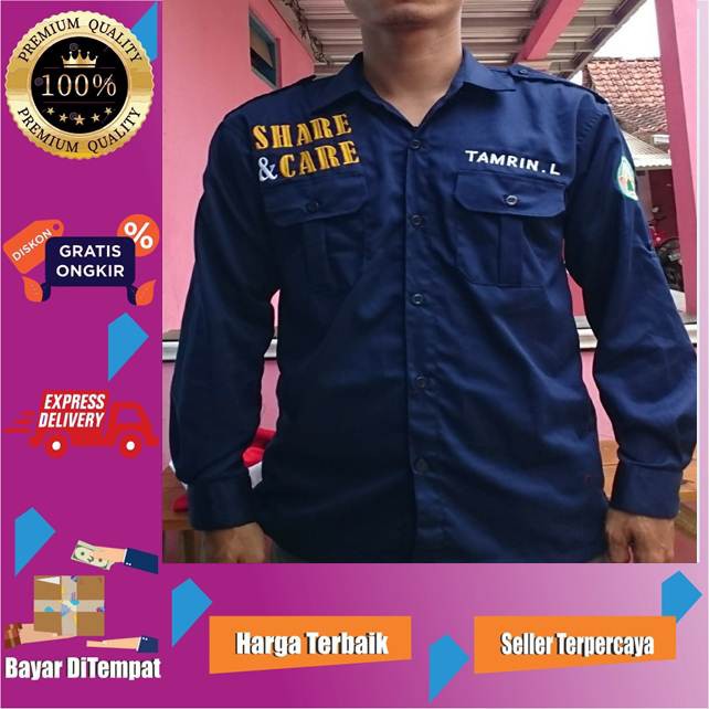 Kemeja PDL/PDH - Kemeja pria pdl costum seragam net tv trans tv