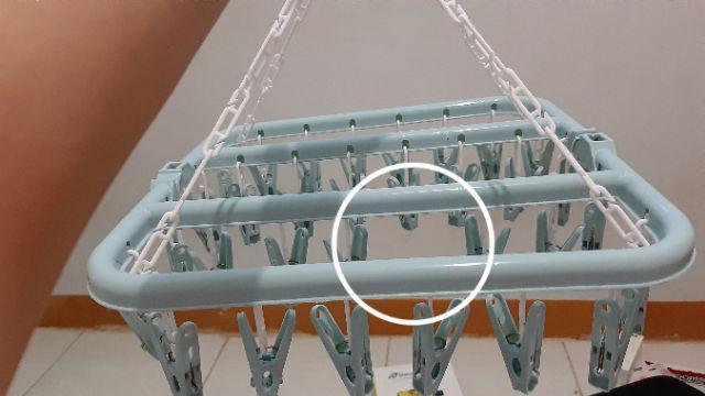 Hanger Jepit 32 Jepitan Jemuran Hanger Baju Anak Kaos Kaki Praktis Serbaguna Sock Hanger B02-343