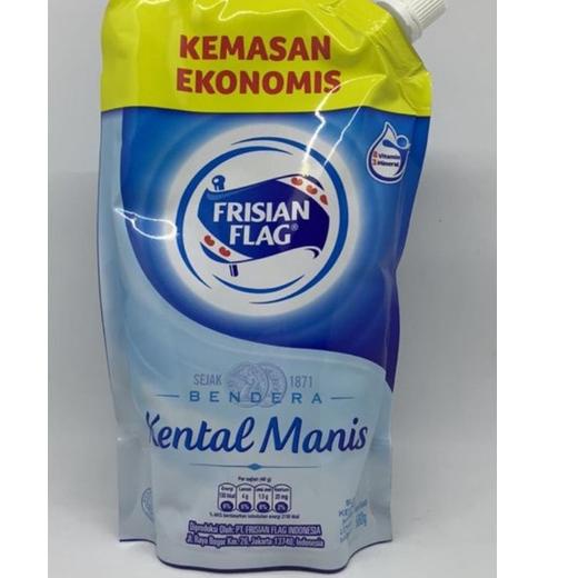 

cs2t7Sh--Frisian Flag Susu Kental Manis pouch Putih/Coklat, Susu Bendera, Susu Lezat 545gr