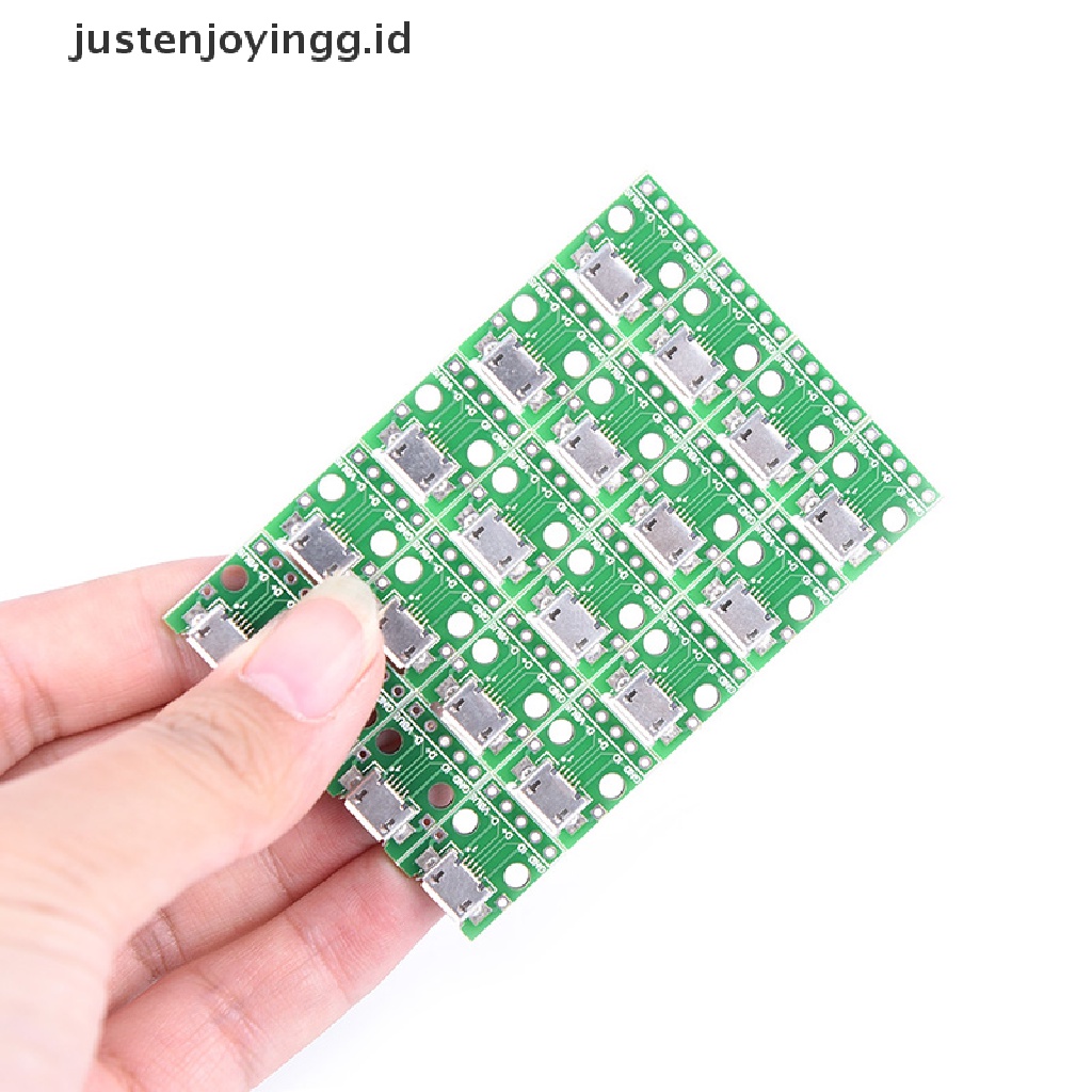 20 Pcs Papan Modul Adapter Konektor Micro Usb Ke Dip 2.54mm Female