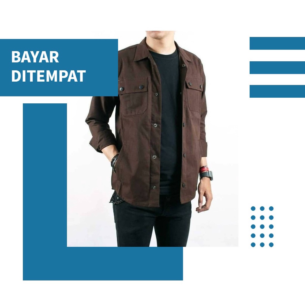 Jaket Kanvas Trucker Semi Parka Pria Jaqueta / Jaket Bomber Pria / Jaket Pria Kekinian / Others / Ja