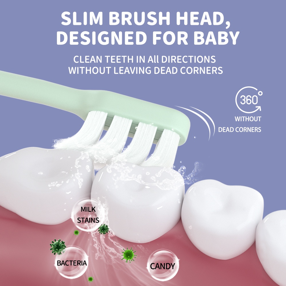 Alilo Kids Toothbrush / Sikat Gigi Anak / Feather Soft Silk / Cute Tooth Brush /  Cat Paw  Design