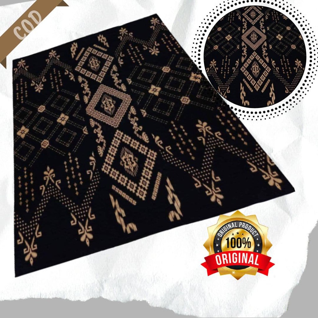 KAIN SARUNG BATIK PRIA DEWASA HITAM