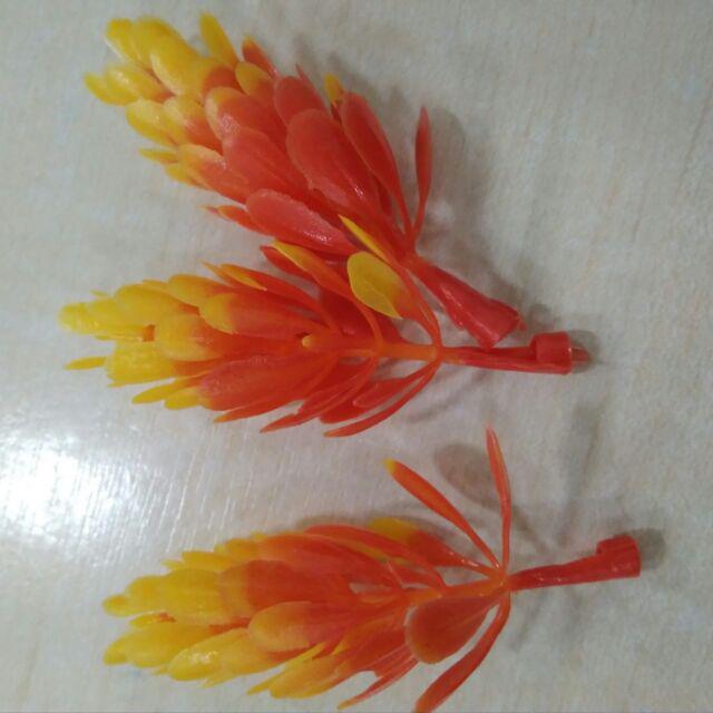 BI22 Bunga Pinus bunga plastik bunga artificial bahan mahar ringbox rustik-Orange