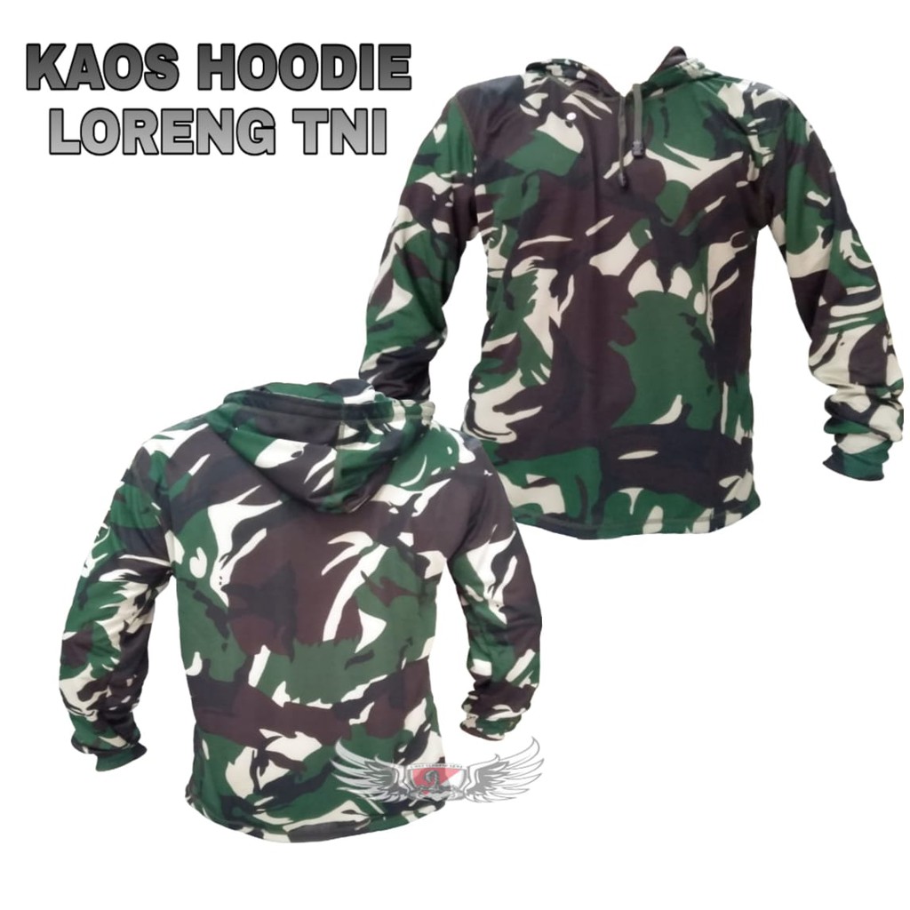 kaos hoodie jersey dryfit lengan panjang loreng tni malvinas