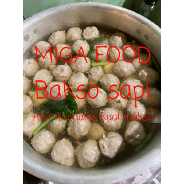 

Bakso Sapi dengan bumbu kuah