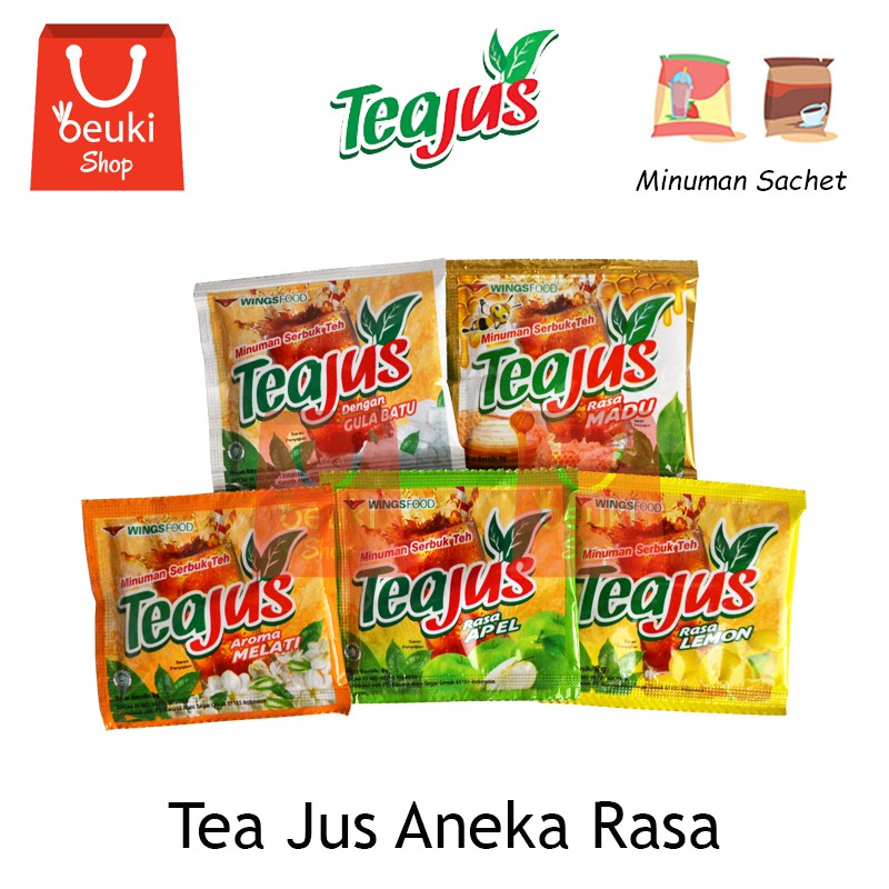 

Tea Jus Teh Aneka Rasa Murah Meriah Segar Nikmat - 10pcs x 8gr