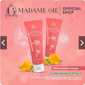 MADAME GIE PROTECT ME Sunscreen SPF30 SPF50 ❤ jselectiv ❤ Sunscreen VIRAL dari MADAME GIE - ORI✔️BPOM✔️COD✔️