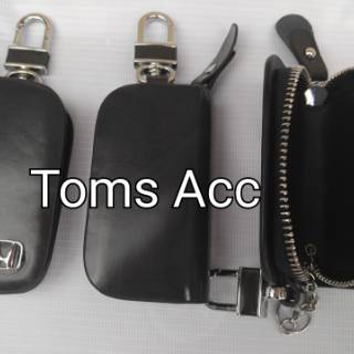 Dompet Kunci Kulit Leather STNK Mobil Gantungan Key Holder 