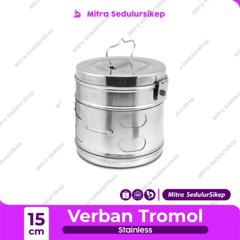 Tromol 15 cm l Verban Tromol l Dressing Drum l Tromol Kasa