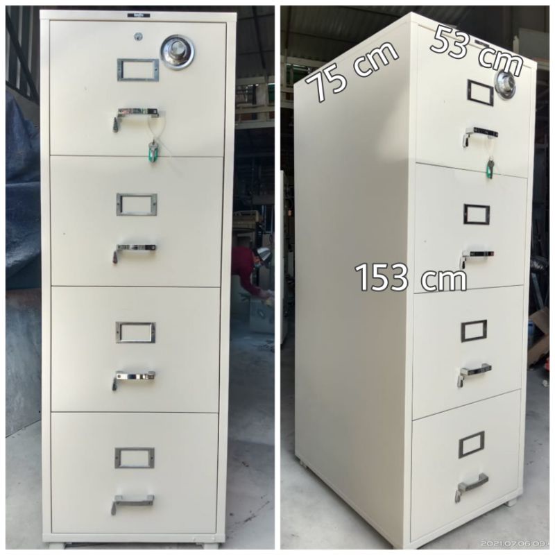 Fireproof Kumahira Bekas Filling Cabinet Tahan Api Brankas Safety Box