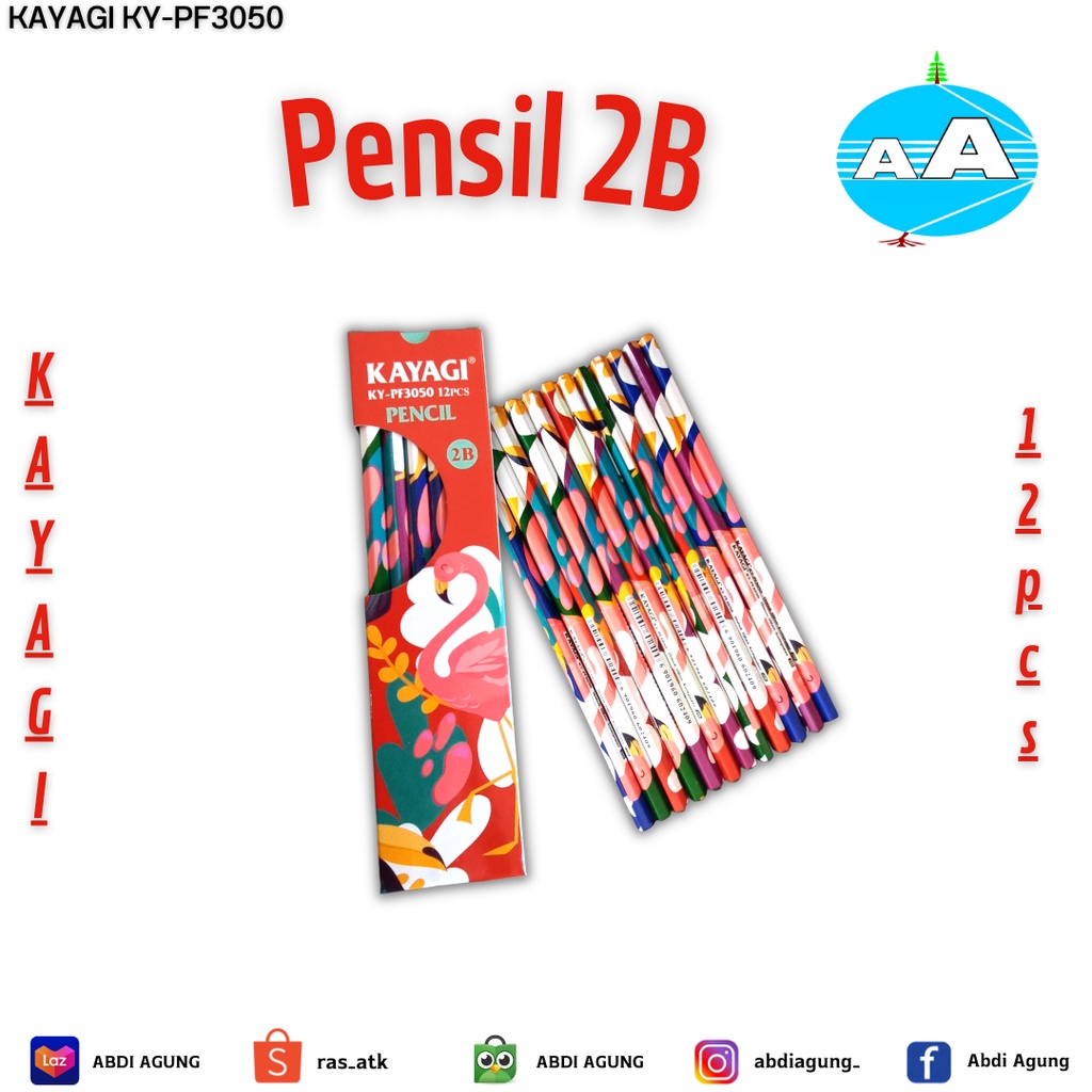 

Pensil 2B Fancy Kayagi/lusin KY-PF3051