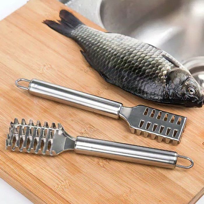 Alat Pembersih Sisik Ikan Bahan Stainless Steel Alat Pengupas Kerokan Sisik Ikan Praktis