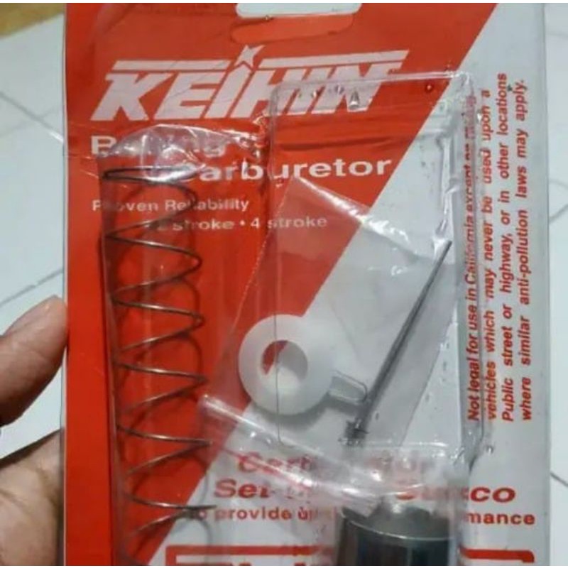 jarum skep plus piston karbu pe 28 original sudco keihin