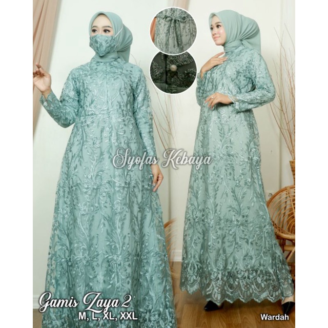 gamis brokat tulle DFS /kebaya modren/kebaya muslim/kebaya wisuda / gamis pesta / real pict gamis terlaris / gamis terbaru / gamis busui / ootd gamis muslim / gamis pesta 4.8 140 Penilaian 274 T