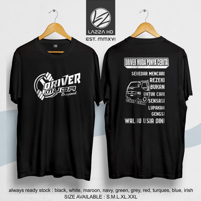 original kapake concept Kaos / Baju / Tshirt MITSUBISHI L300 Versi Driver Muda Distro concept -mitra