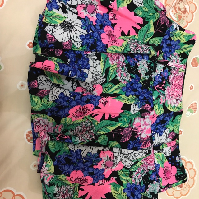 PRELOVED Rok Bunga flare skirt