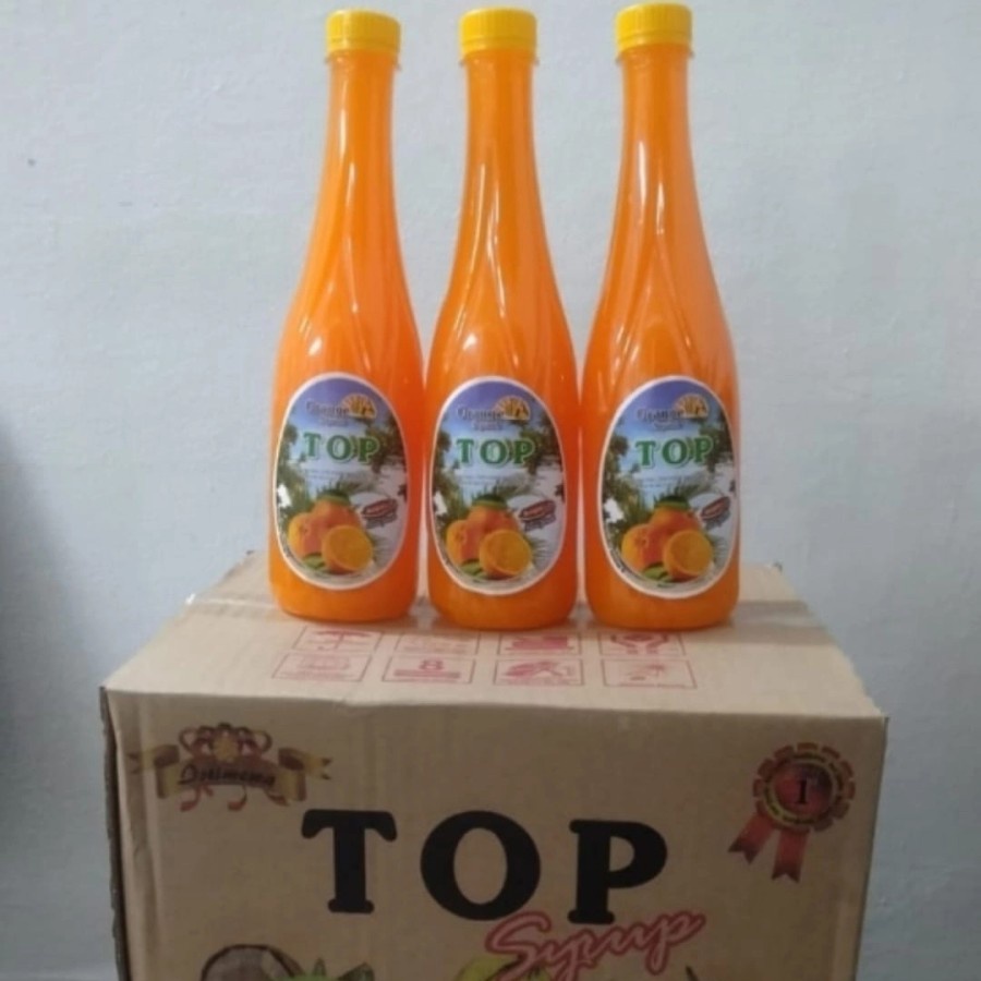 SIRUP TOP ORANGE SQUASH 630ML RASA JERUK - BOTOL PLASTIK EXP MASI LAMA EX 2023