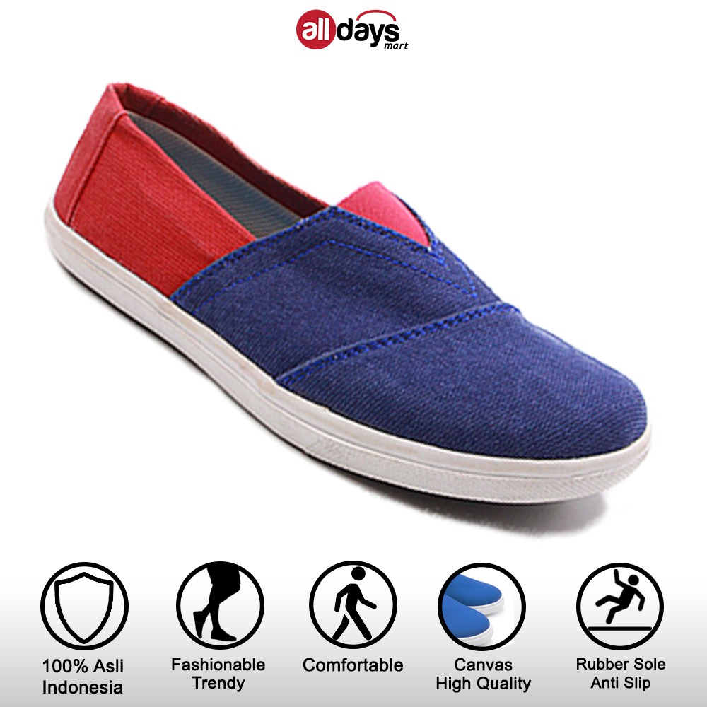 Alldays Mart 03 - Kaizen Sepatu Slip On Wanita Random Motif dan Warna Size 36-40