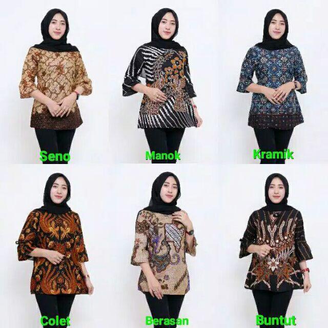 Atasan Batik Dolby Dolbi Dobby Doby Tenun Sutra Tulis Halus Katun Atbm Baron ,sarombit Atasan