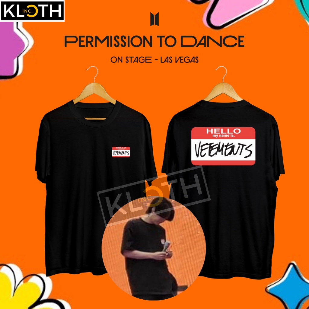 [PTD] Kaos BTS Suga VTMNTS Permission To Dance LAS VEGAS Sound Check Cotton 24s Premium Bisa Upgrade Lengan Panjang