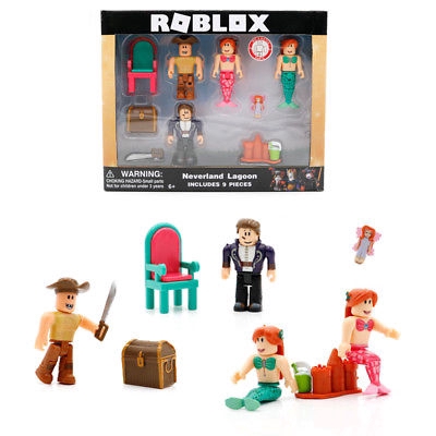 12 Styles Roblox Figma Oyuncak Robot Mermaid Playset Figure - roblox crossed paws friends 1 hd