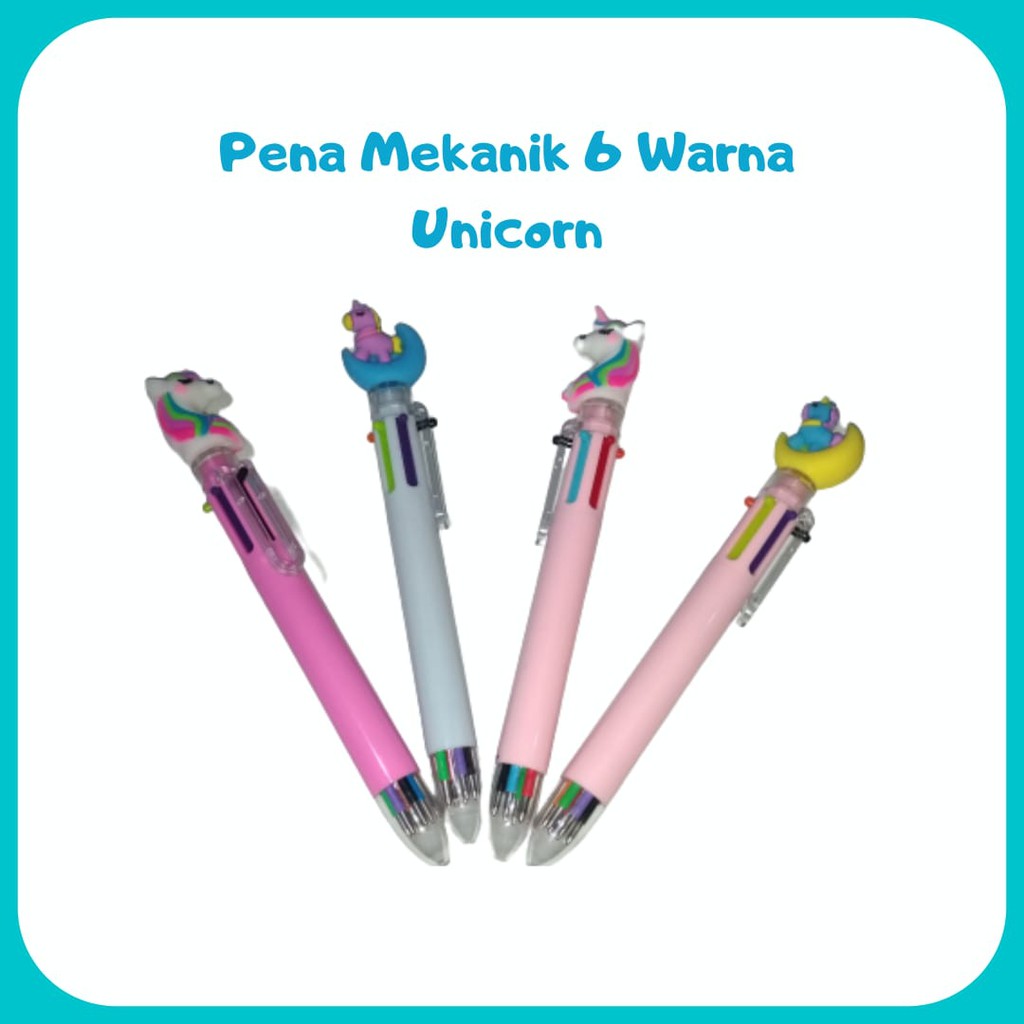 

PENA LUCU MEKANIK 6 WARNA KARAKTER UNICORN