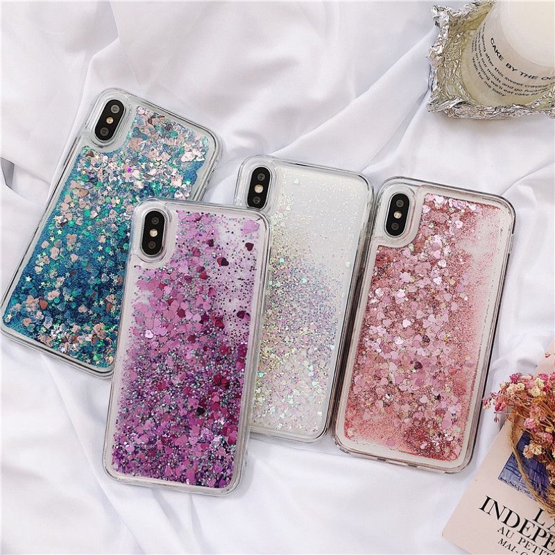 Liquid Water Quicksand Glitter Phone Case Samsung A6 A5/2017 A6+ A8 A8+ A9 A30 A10 M10 A10s A11 A21s A20s