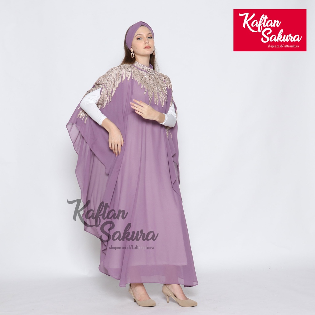 Kaftan Wanita Muslim All Size Jumbo Model Bordir Akar payet untuk lebaran pesta kondangan terbaru mewah kekinian GRATIS CIPUT GRATIS INNER MANSET