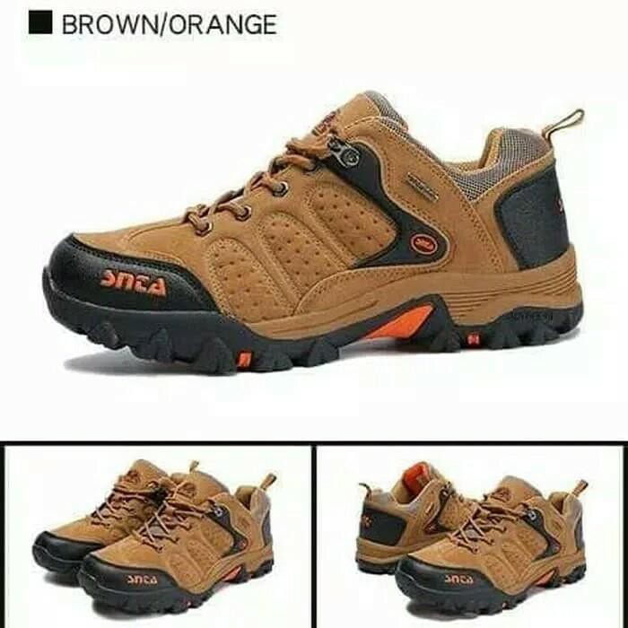 SEPATU GUNUNG SNTA 432 BROWN/ORANGE - COKELAT MUDA, 39 FULL ORIGINAL