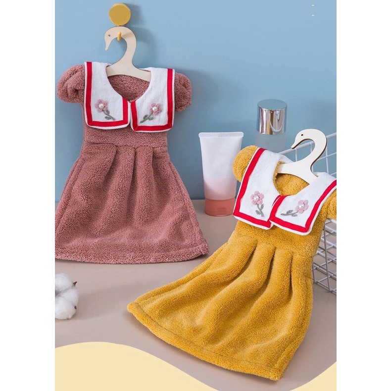 VS BG - LAP TANGAN BELUDRU LUCU MODEL BAJU / HANDUK GANTUNG DAPUR LEMBUT / HAND TOWEL