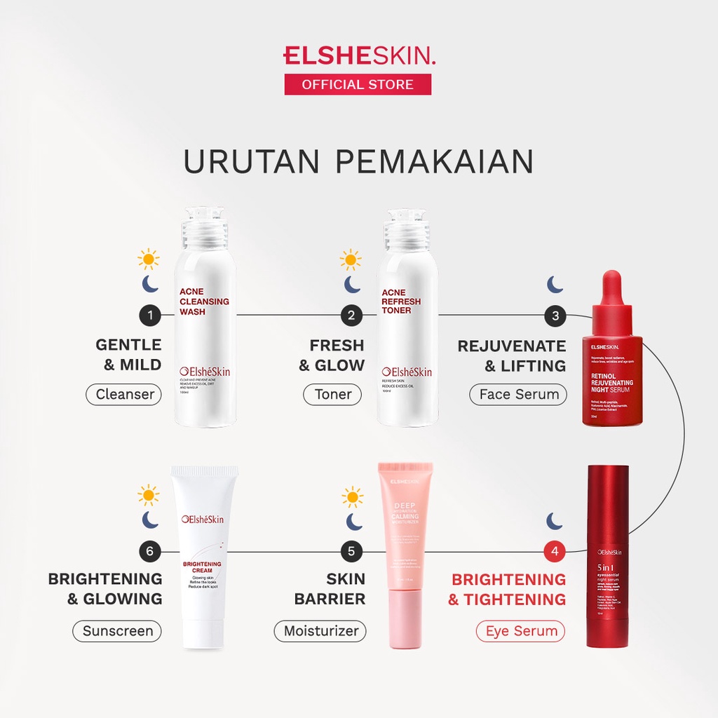 5 in 1 ElsheSkin Eyessential Night Serum - 18ml Retinol (7 Hari Cerahkan Mata Panda) - Eye Serum Kerutan-8