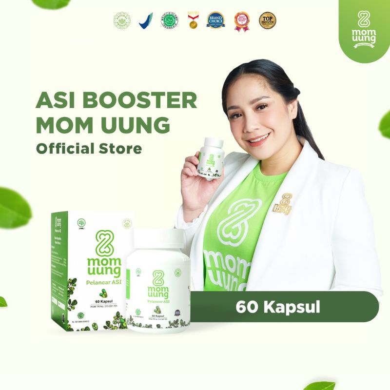 Mom Uung Asi Booster 30 dan 60 Kapsul | Pelancar Asi Halal BPOM